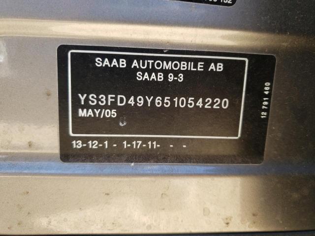 Photo 11 VIN: YS3FD49Y651054220 - SAAB 9 3 