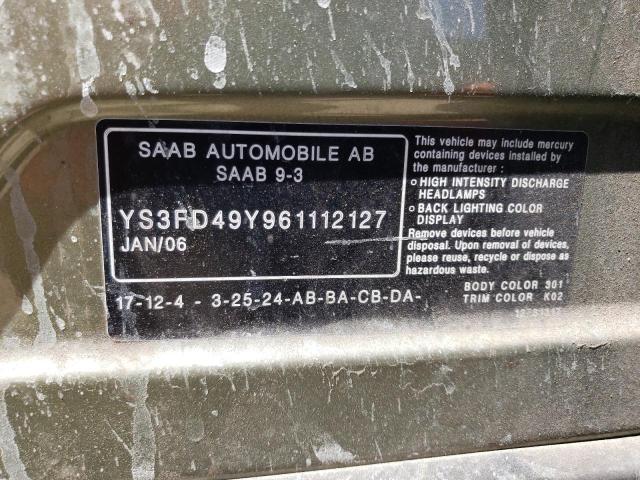 Photo 11 VIN: YS3FD49Y961112127 - SAAB 9 3 