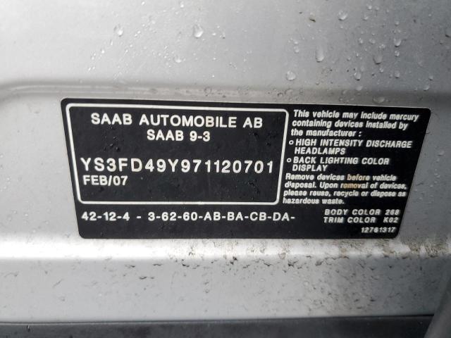 Photo 11 VIN: YS3FD49Y971120701 - SAAB 9-3 2.0T 