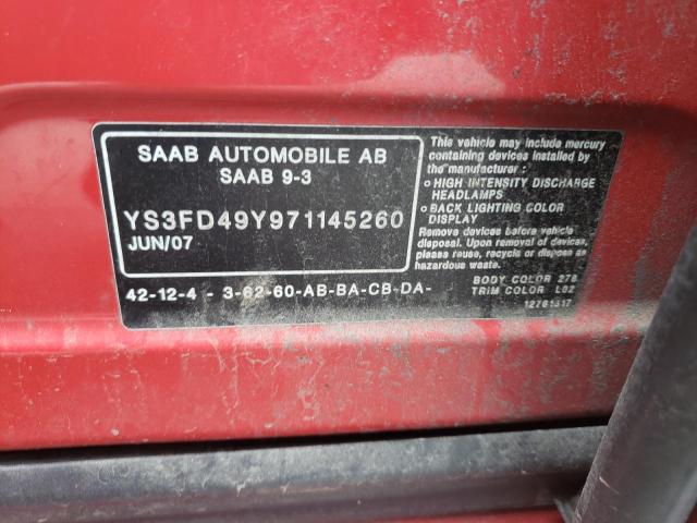 Photo 11 VIN: YS3FD49Y971145260 - SAAB 9-3 2.0T 