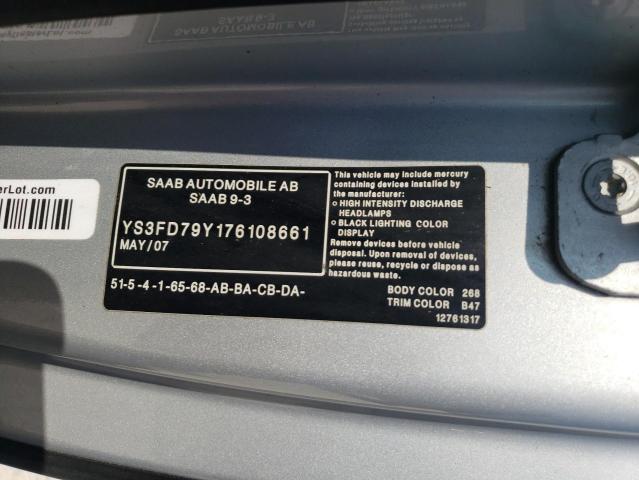 Photo 11 VIN: YS3FD79Y176108661 - SAAB 9 3 