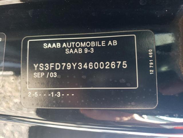 Photo 12 VIN: YS3FD79Y346002675 - SAAB 9 3 