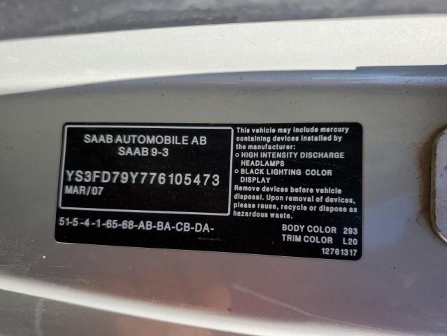 Photo 11 VIN: YS3FD79Y776105473 - SAAB 9 3 