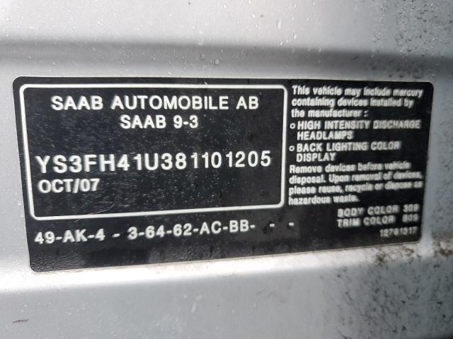 Photo 11 VIN: YS3FH41U381101205 - SAAB 9 3 