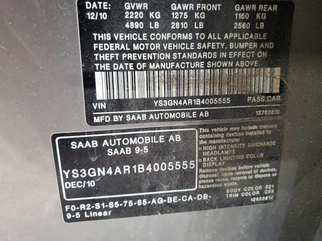 Photo 12 VIN: YS3GN4AR1B4005555 - SAAB 9-5 TURBO 