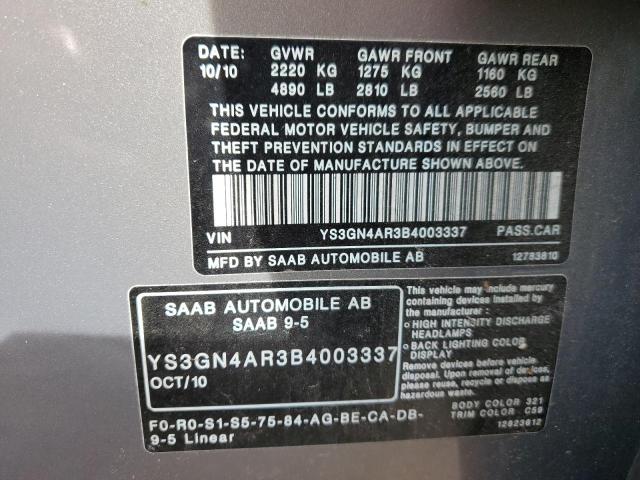 Photo 12 VIN: YS3GN4AR3B4003337 - SAAB 9-5 TURBO 