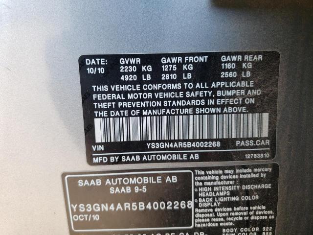 Photo 12 VIN: YS3GN4AR5B4002268 - SAAB 9-5 TURBO 