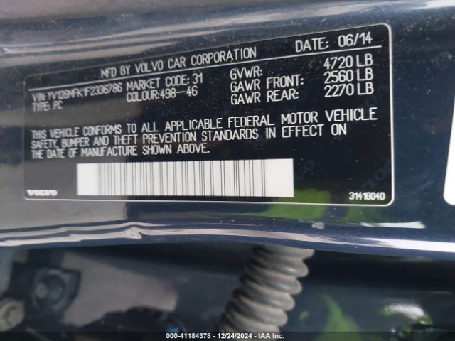 Photo 8 VIN: YV126MFK1F2336786 - VOLVO S60 