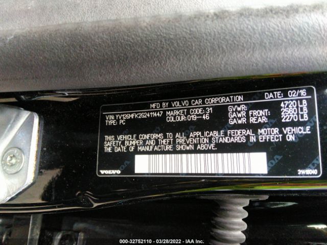 Photo 8 VIN: YV126MFK2G2411447 - VOLVO S60 