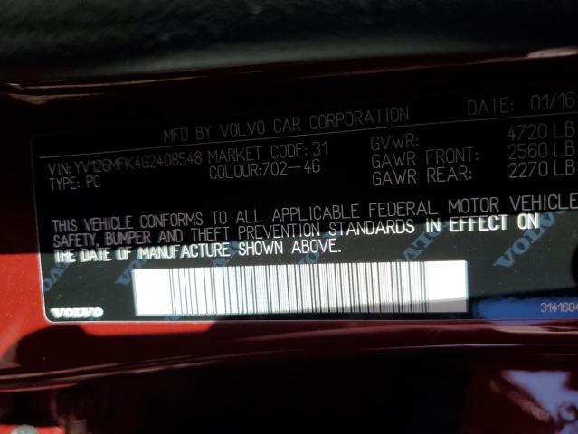 Photo 11 VIN: YV126MFK4G2408548 - VOLVO S60 PREMIE 