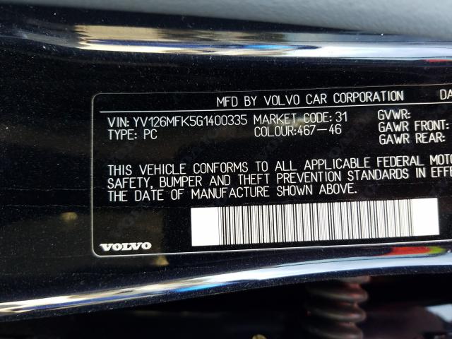 Photo 9 VIN: YV126MFK5G1400335 - VOLVO S60 PREMIE 