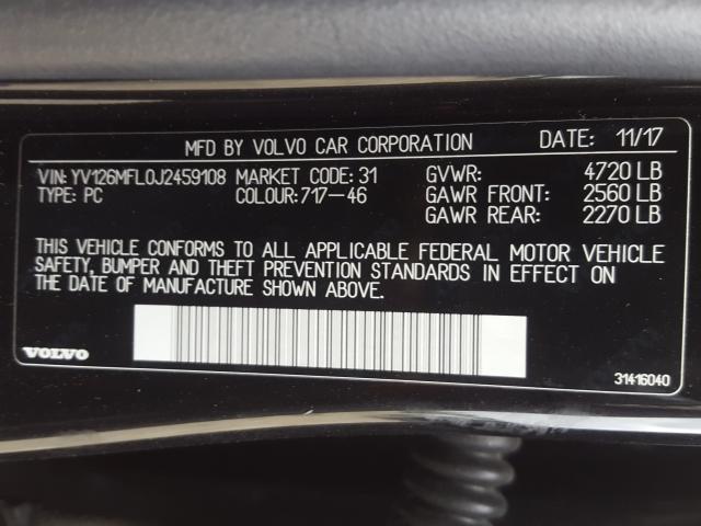 Photo 9 VIN: YV126MFL0J2459108 - VOLVO S60 DYNAMI 