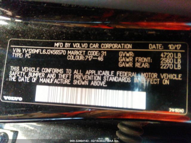 Photo 8 VIN: YV126MFL6J2456570 - VOLVO S60 