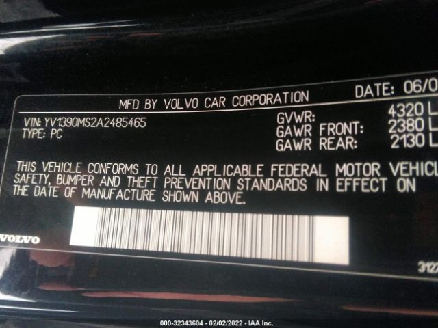 Photo 8 VIN: YV1390MS2A2485465 - VOLVO S40 