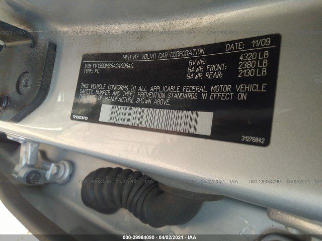 Photo 8 VIN: YV1390MS6A2499840 - VOLVO S40 