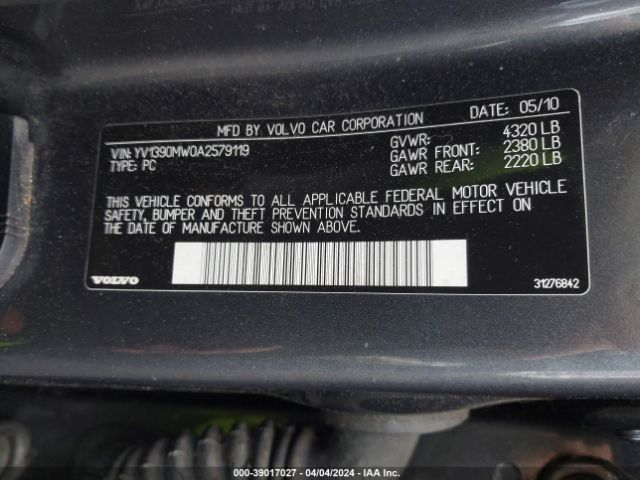 Photo 8 VIN: YV1390MW0A2579119 - VOLVO V50 