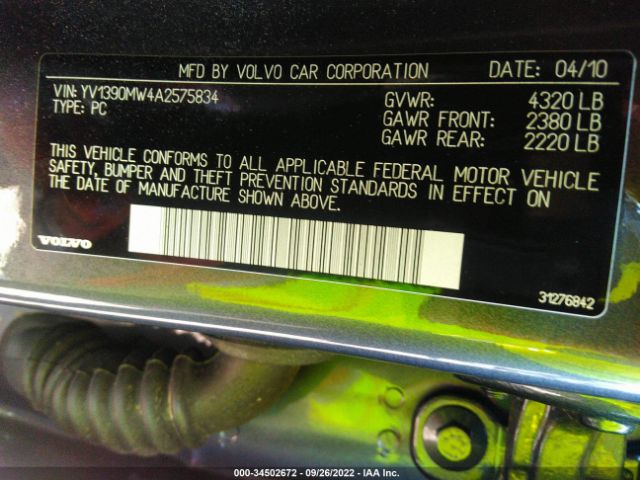 Photo 8 VIN: YV1390MW4A2575834 - VOLVO V50 