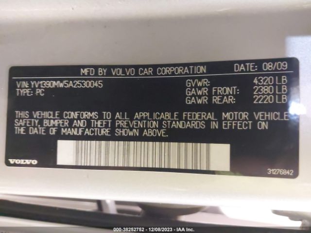 Photo 8 VIN: YV1390MW5A2530045 - VOLVO V50 