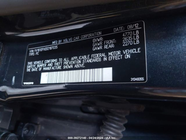 Photo 8 VIN: YV1612FH2D2187035 - VOLVO S60 