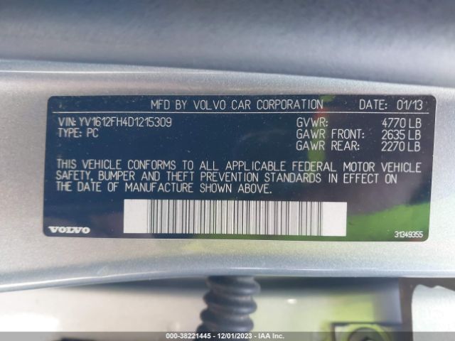 Photo 8 VIN: YV1612FH4D1215309 - VOLVO S60 