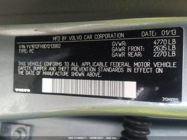 Photo 8 VIN: YV1612FH9D1213992 - VOLVO S60 