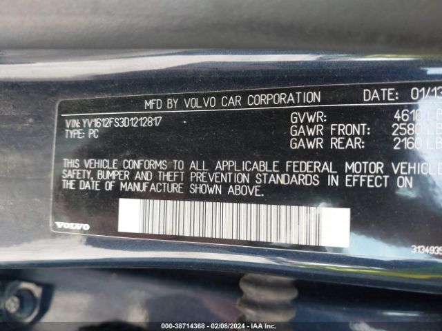 Photo 8 VIN: YV1612FS3D1212817 - VOLVO S60 