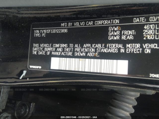 Photo 8 VIN: YV1612FS3D1223896 - VOLVO S60 