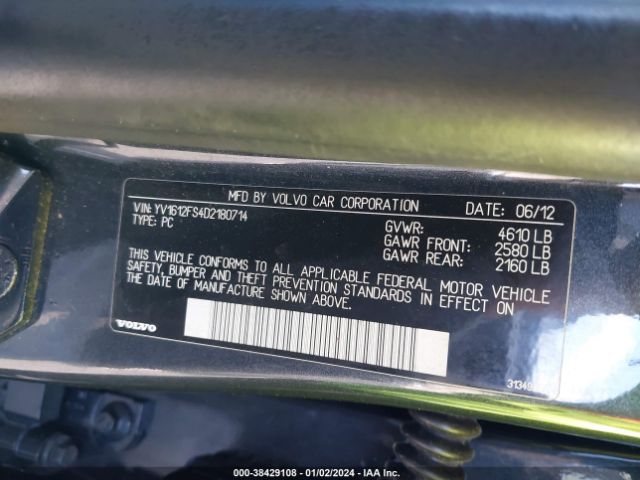 Photo 8 VIN: YV1612FS4D2180714 - VOLVO S60 