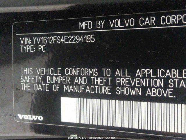 Photo 8 VIN: YV1612FS4E2294195 - VOLVO S60 