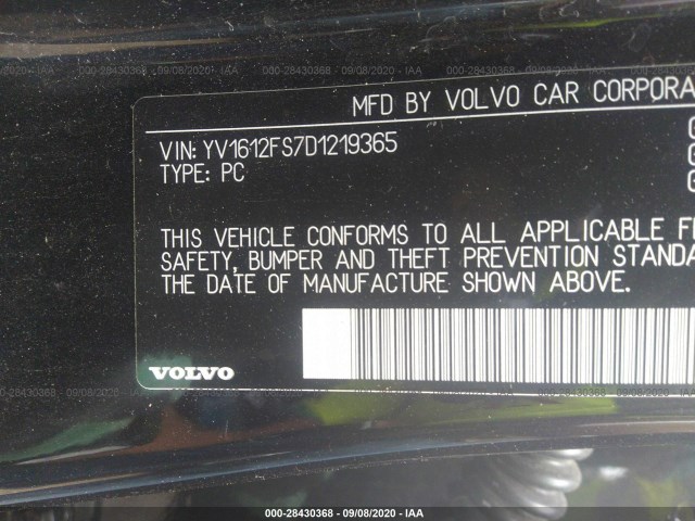 Photo 8 VIN: YV1612FS7D1219365 - VOLVO S60 