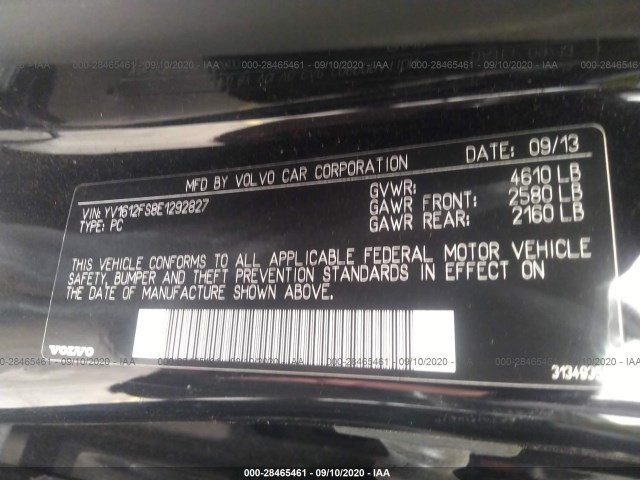 Photo 8 VIN: YV1612FS8E1292827 - VOLVO S60 