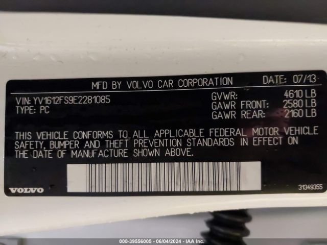 Photo 8 VIN: YV1612FS9E2281085 - VOLVO S60 