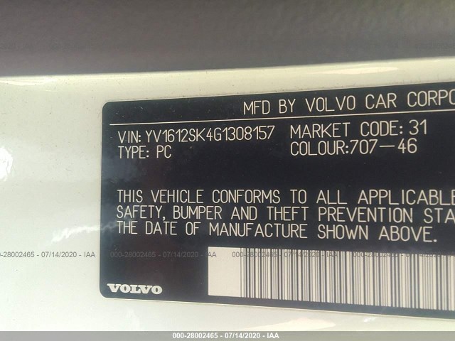 Photo 8 VIN: YV1612SK4G1308157 - VOLVO V60 