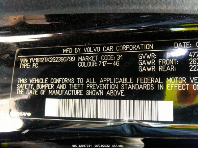 Photo 8 VIN: YV1612TK2G2390799 - VOLVO S60 