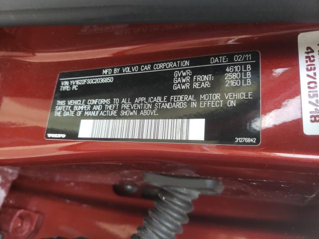 Photo 9 VIN: YV1622FS0C2036850 - VOLVO S60 T5 