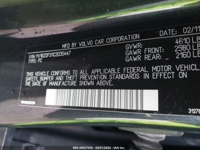 Photo 8 VIN: YV1622FS1C2035447 - VOLVO S60 