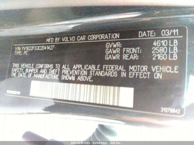 Photo 8 VIN: YV1622FS3C2041427 - VOLVO S60 