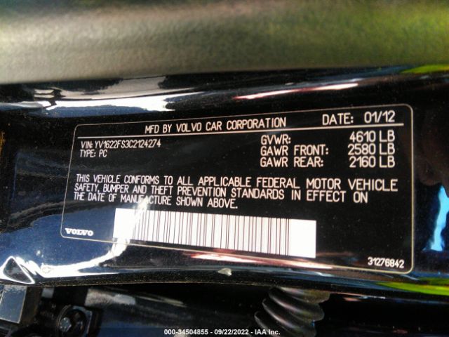 Photo 8 VIN: YV1622FS3C2124274 - VOLVO S60 