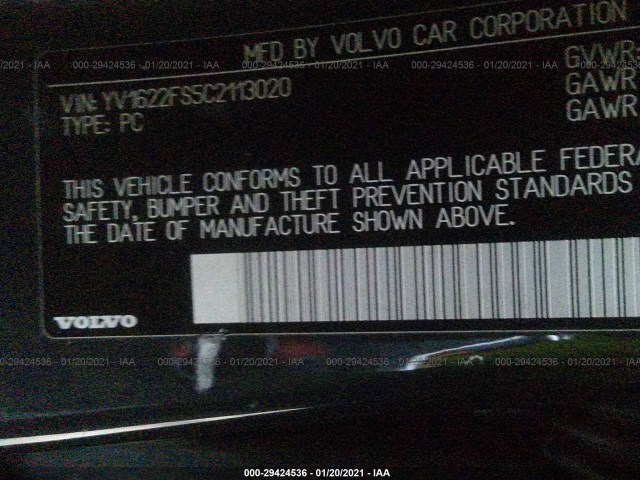 Photo 8 VIN: YV1622FS5C2113020 - VOLVO S60 