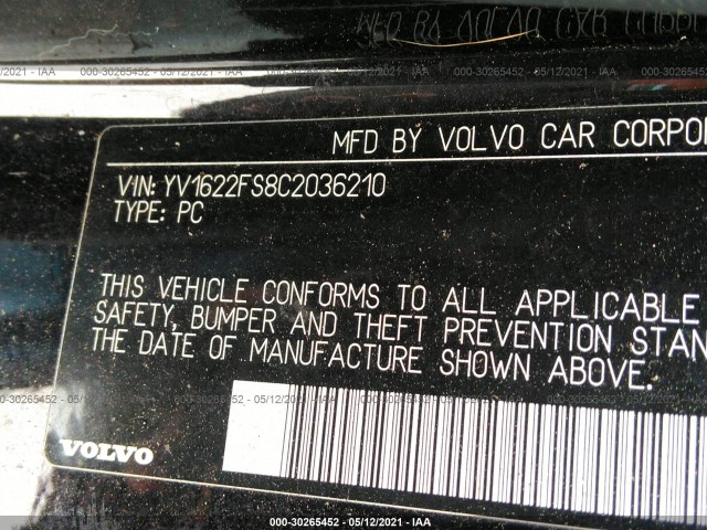 Photo 8 VIN: YV1622FS8C2036210 - VOLVO S60 