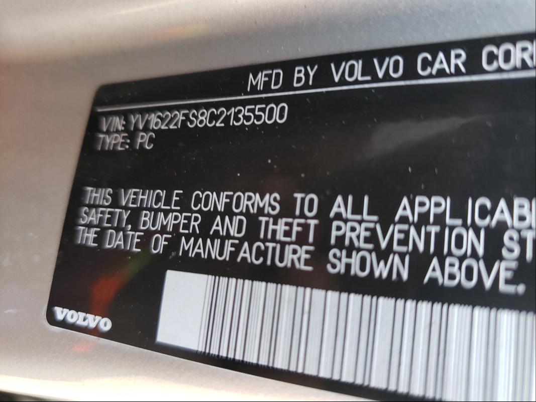 Photo 9 VIN: YV1622FS8C2135500 - VOLVO S60 