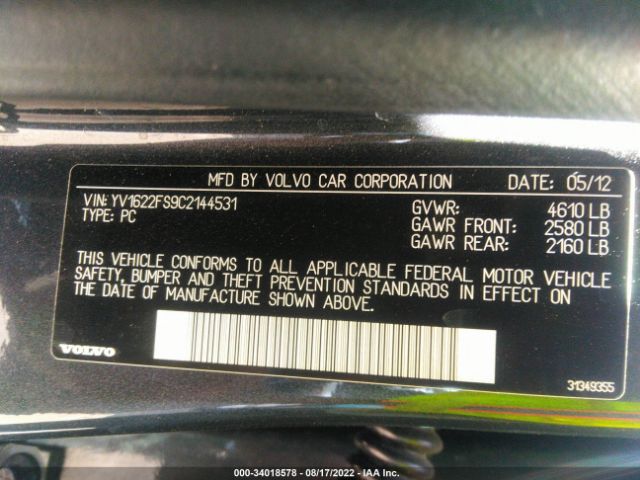 Photo 8 VIN: YV1622FS9C2144531 - VOLVO S60 