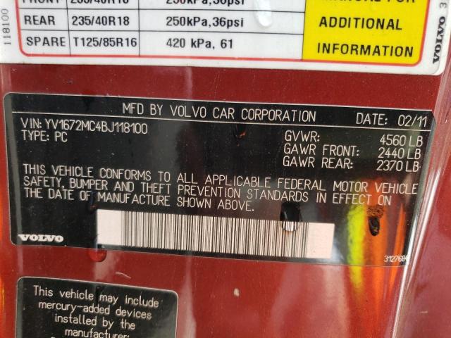 Photo 11 VIN: YV1672MC4BJ118100 - VOLVO C70 