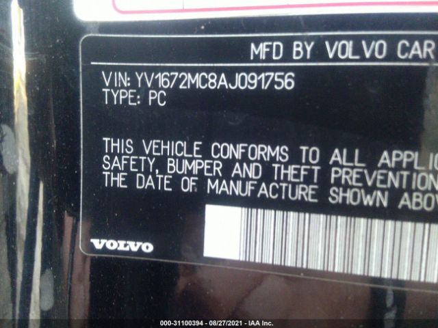 Photo 8 VIN: YV1672MC8AJ091756 - VOLVO C70 