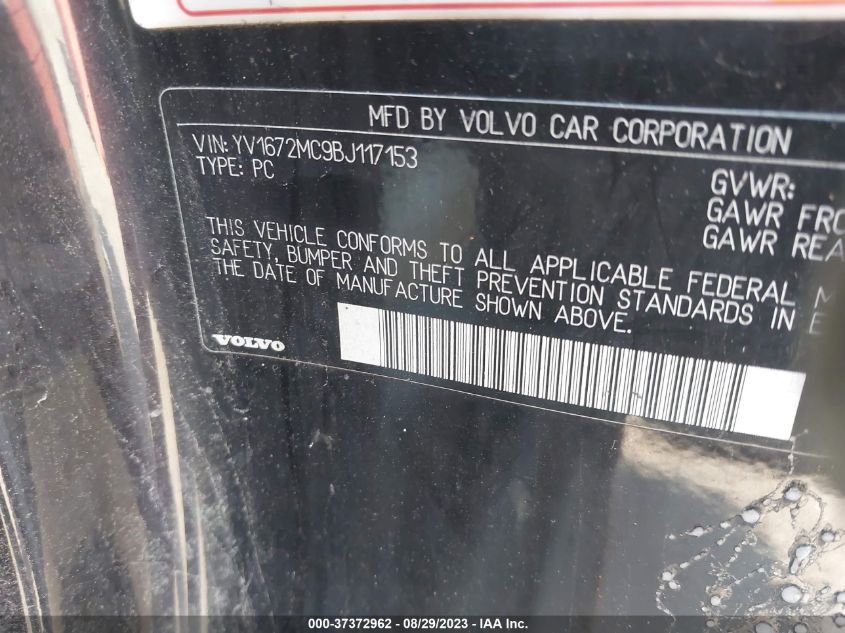 Photo 8 VIN: YV1672MC9BJ117153 - VOLVO C70 