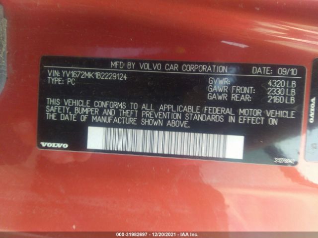 Photo 8 VIN: YV1672MK1B2229124 - VOLVO C30 