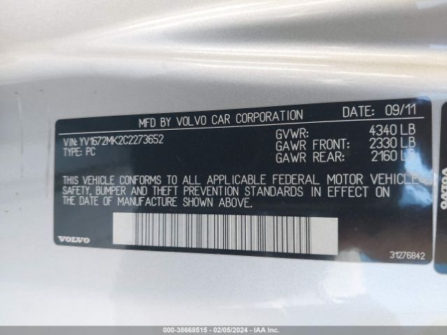 Photo 8 VIN: YV1672MK2C2273652 - VOLVO C30 