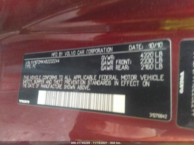 Photo 8 VIN: YV1672MK4B2232244 - VOLVO C30 