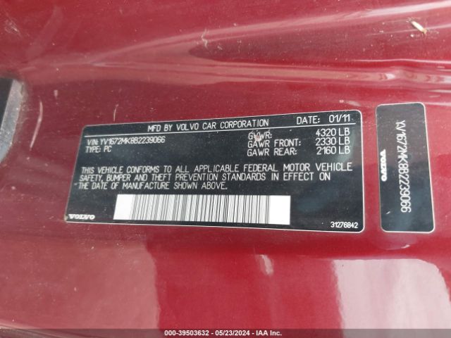 Photo 8 VIN: YV1672MK8B2239066 - VOLVO C30 