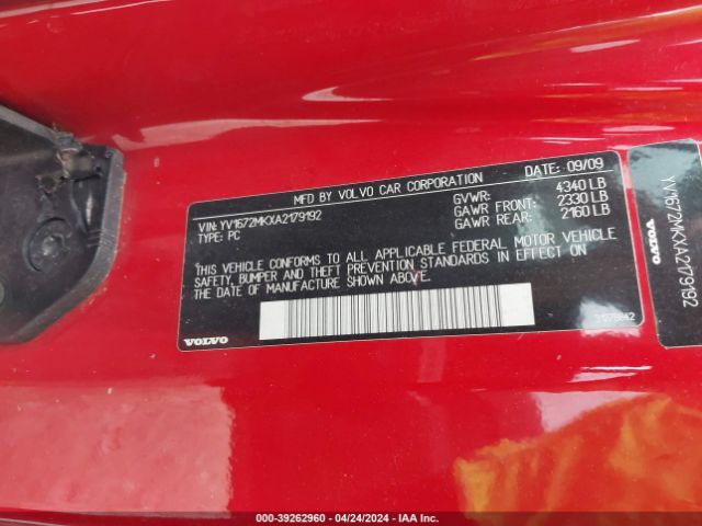 Photo 8 VIN: YV1672MKXA2179192 - VOLVO C30 